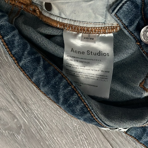 Acne Studios Row SRT Vintage Jeans - Picture 6 of 7